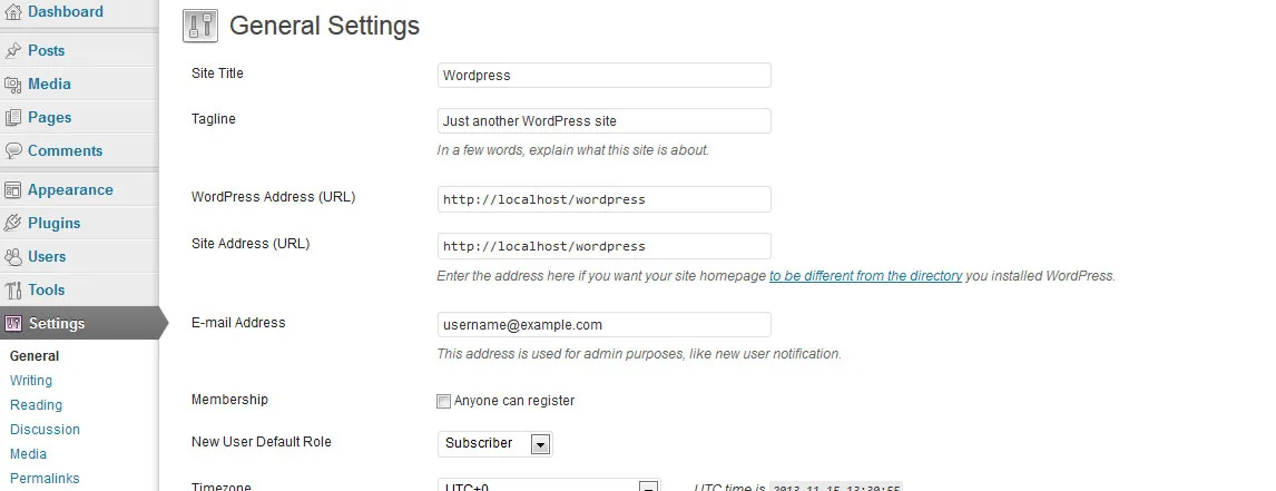 Administration Wordpress