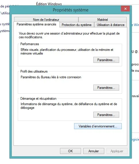 administration widget