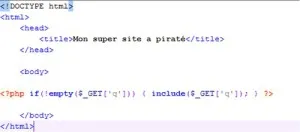 script contenant la faille include